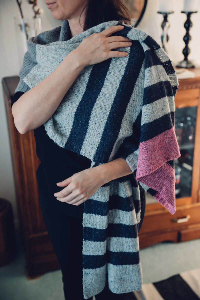 Fisgard Lighthouse Shawl Kit in Felted Tweed - Image 4