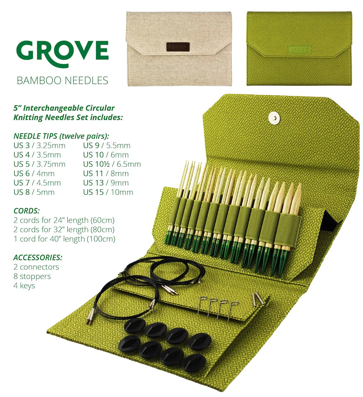 Grove Interchangeable Set- 13cm/5" Tips - Image 4
