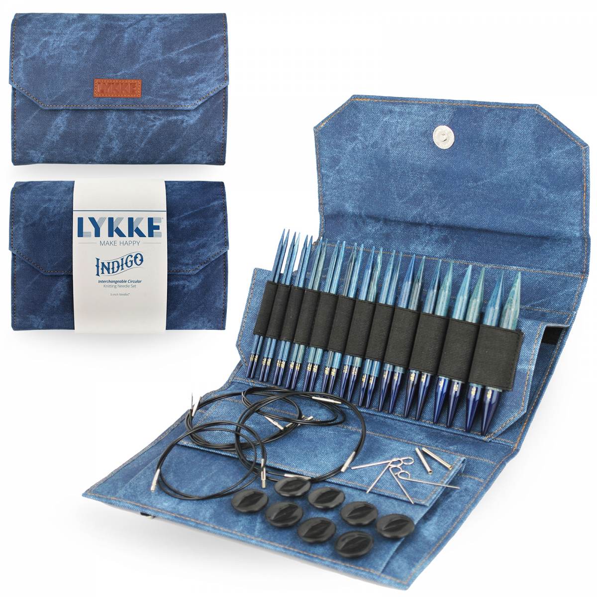 Indigo Interchangeable Set-  13cm/5" Tips - Image 2