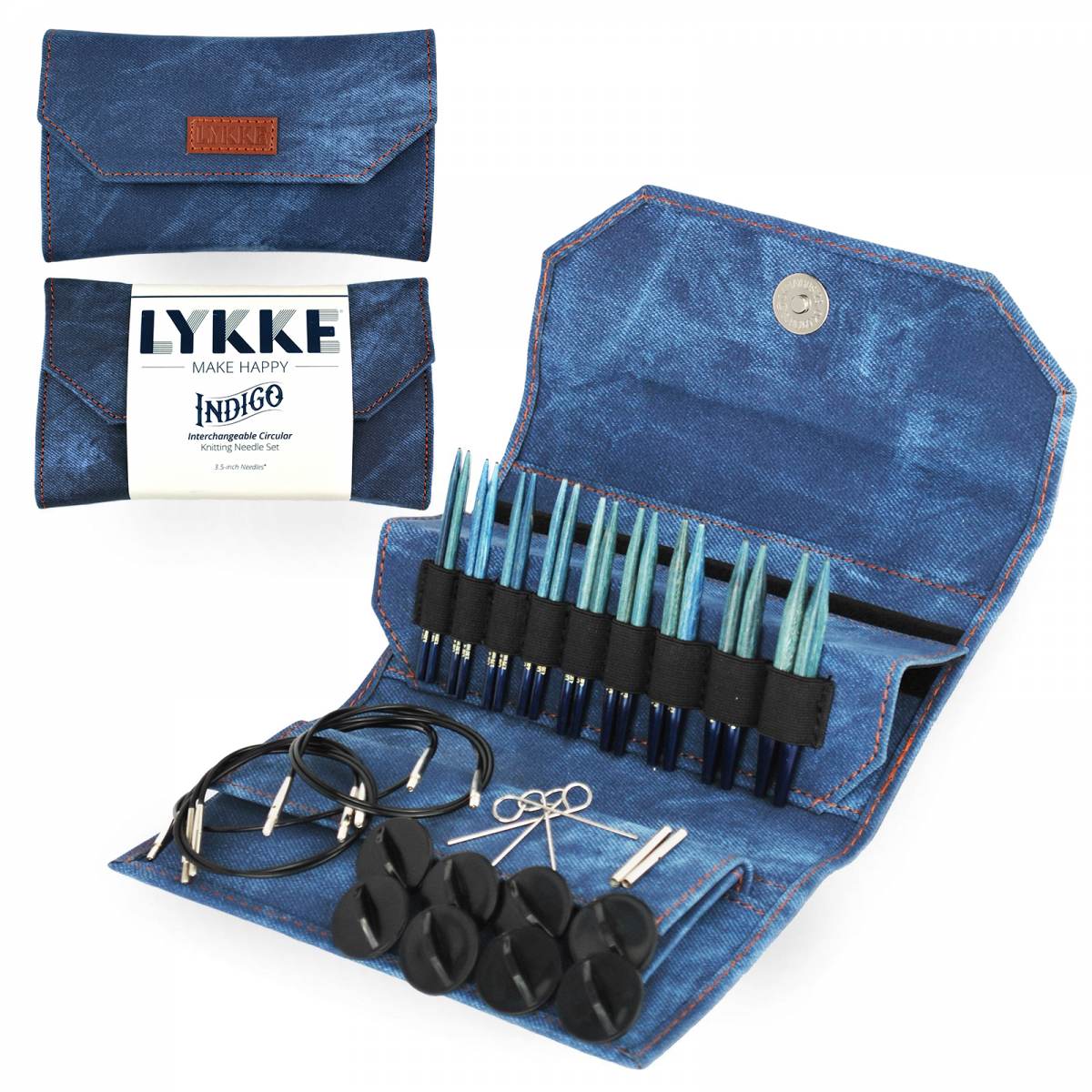 Indigo Interchangeable Set-  9cm/3.5" Tips - Image 2