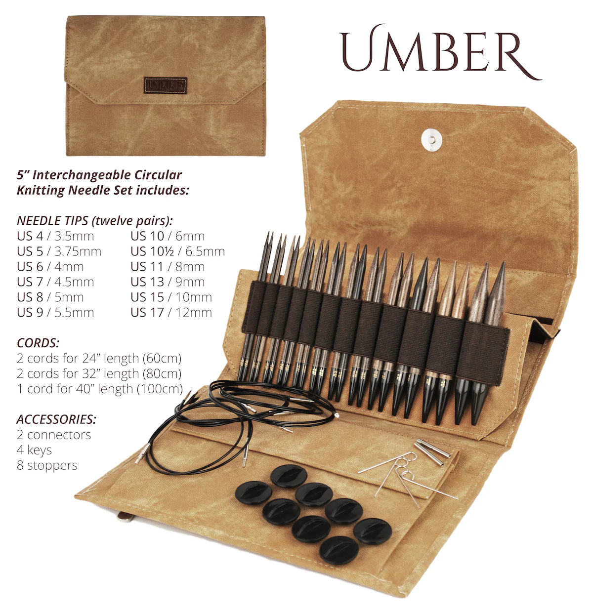 Umber Interchangeable Set-  13cm/5" Tips - Image 4
