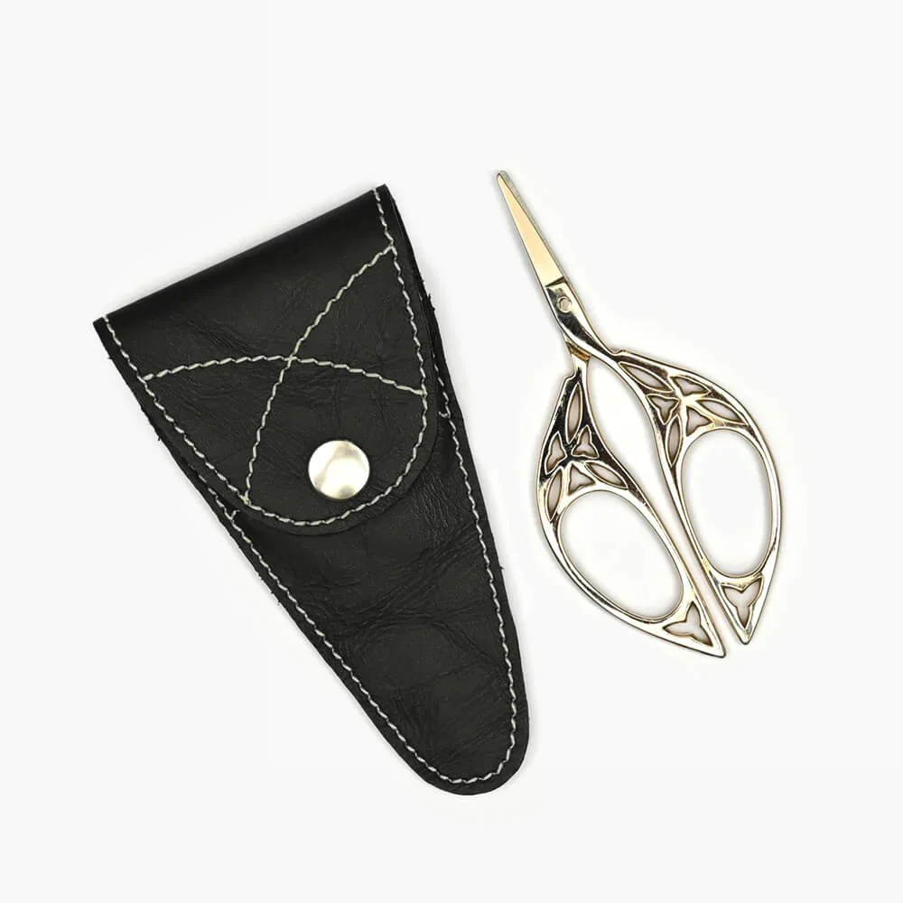 Scissor with Genuine Leather Case - Image 2