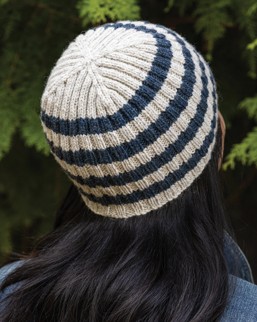 Striped Ribbed Beanie - Image 3