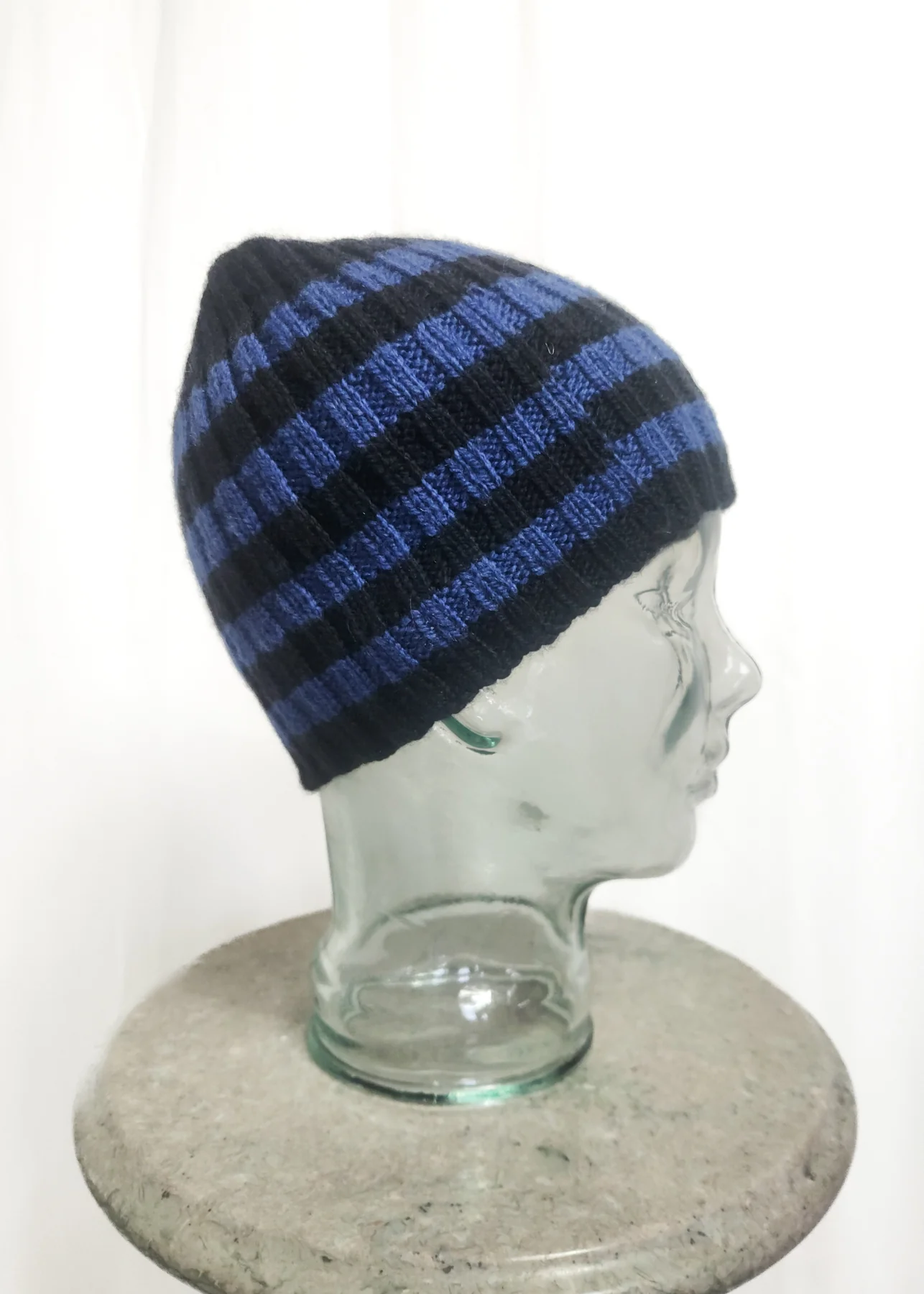 Striped Ribbed Beanie Kit in Merino Yak - Image 4